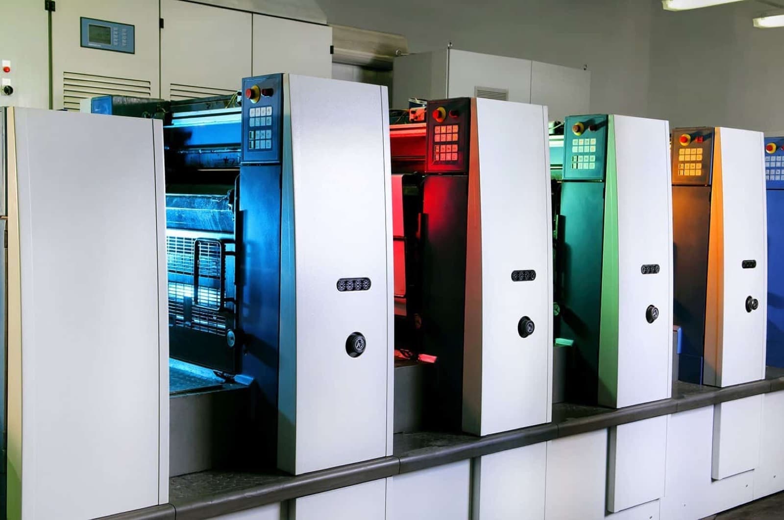 Four-colour Heidelberg offset press line at the JSS The Print Zone facility in Okhla, New Delhi